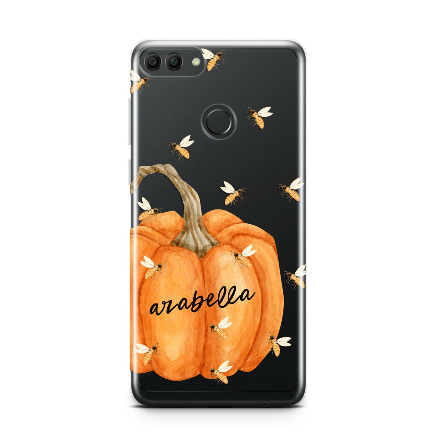 Personalised Pumpkin with Bees Huawei Y9 2018