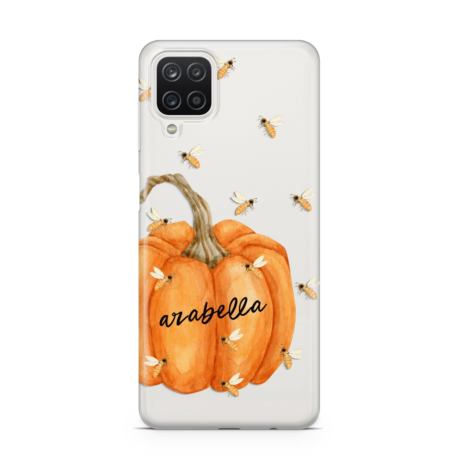 Personalised Pumpkin with Bees Samsung A12 Case