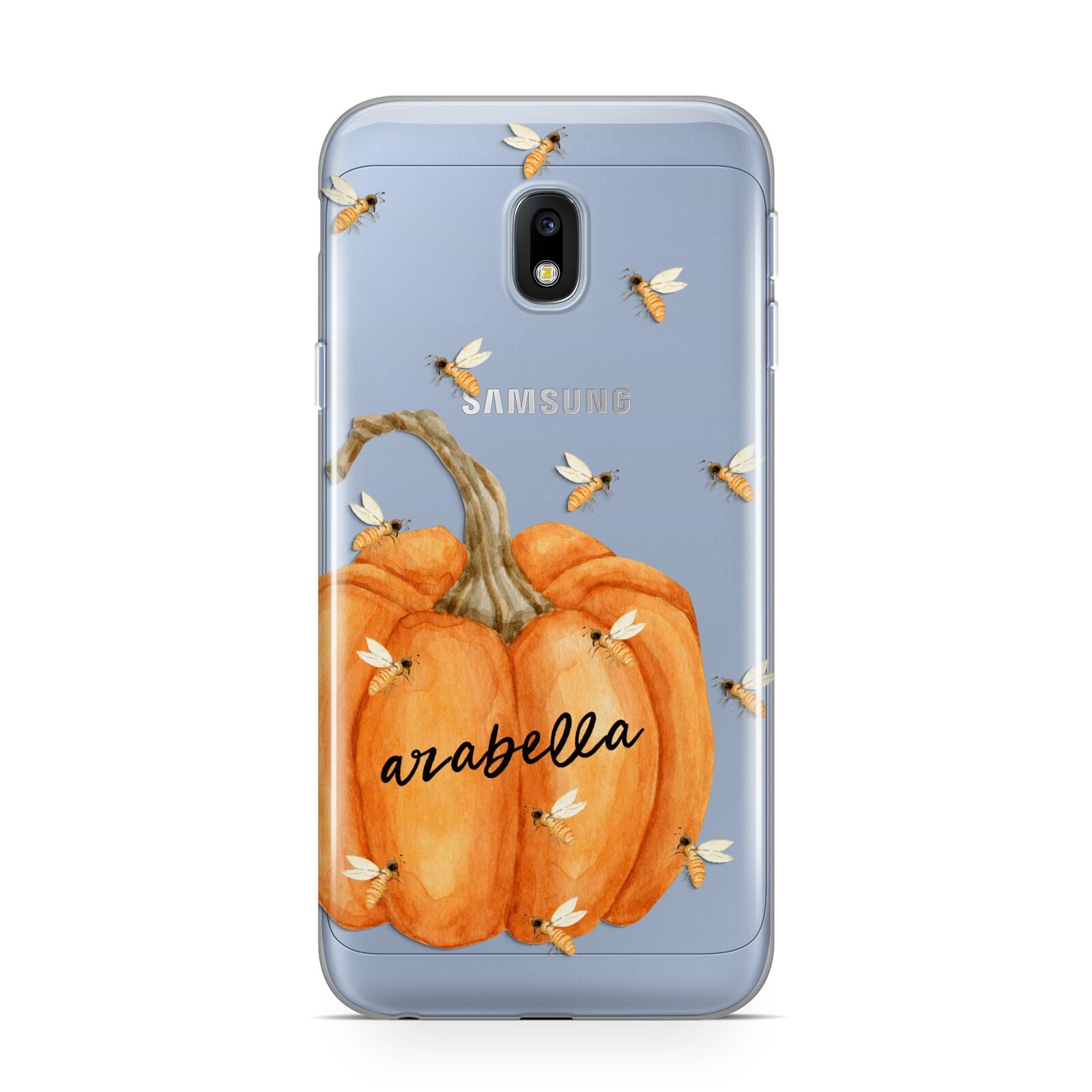 Personalised Pumpkin with Bees Samsung Galaxy J3 2017 Case