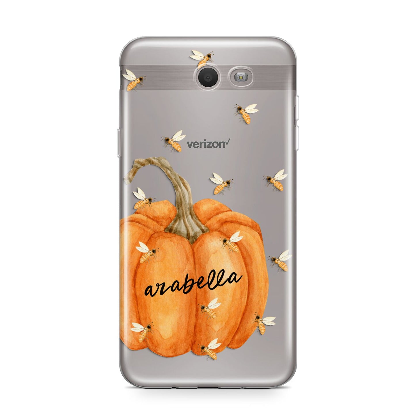 Personalised Pumpkin with Bees Samsung Galaxy J7 2017 Case