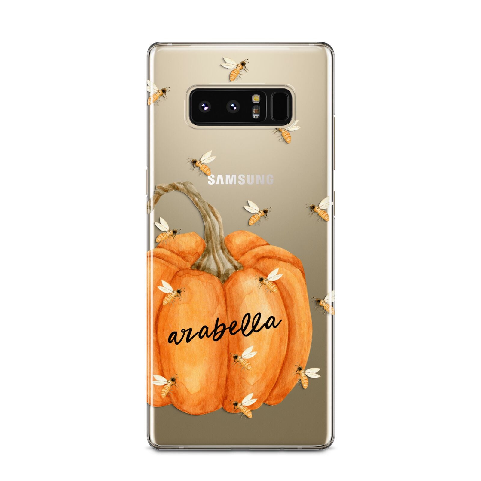 Personalised Pumpkin with Bees Samsung Galaxy Note 8 Case