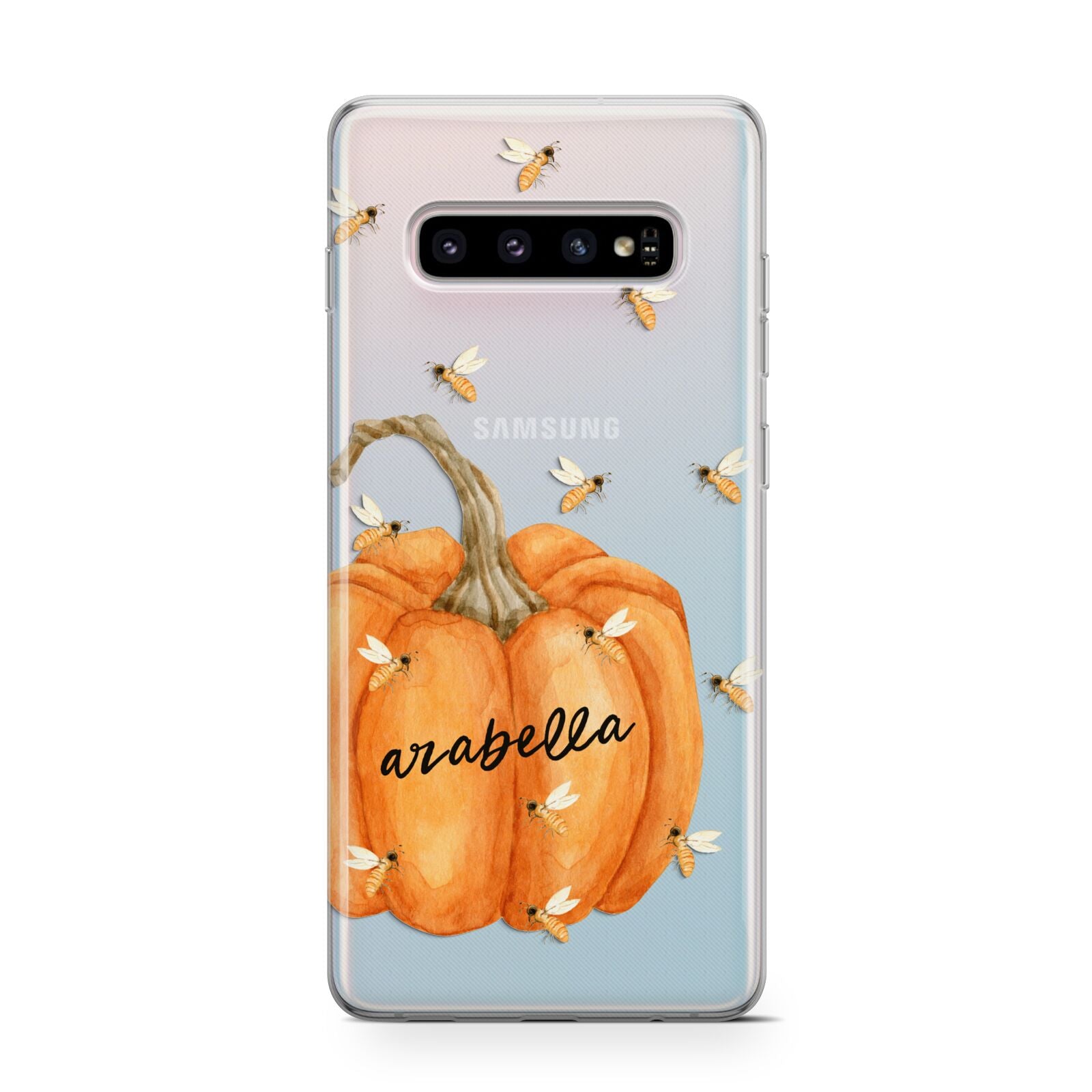 Personalised Pumpkin with Bees Samsung Galaxy S10 Case