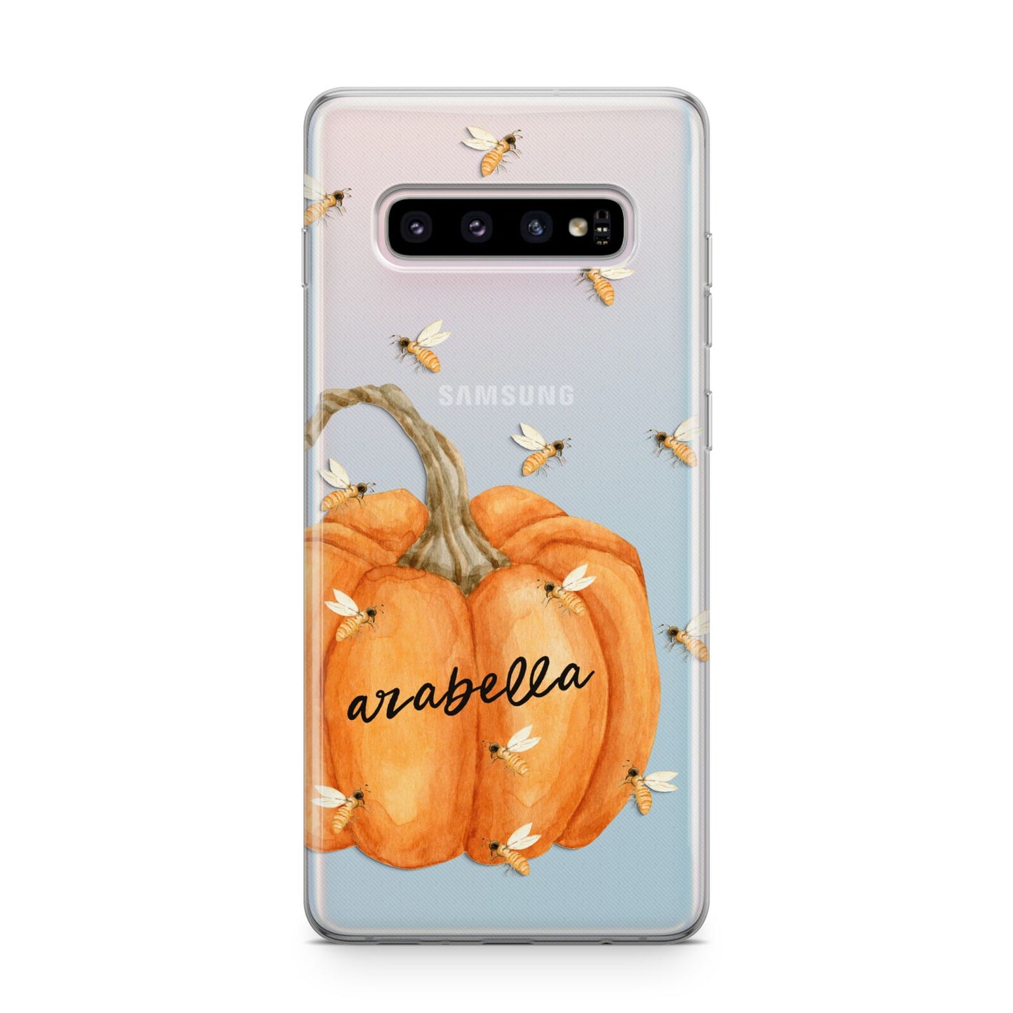 Personalised Pumpkin with Bees Samsung Galaxy S10 Plus Case