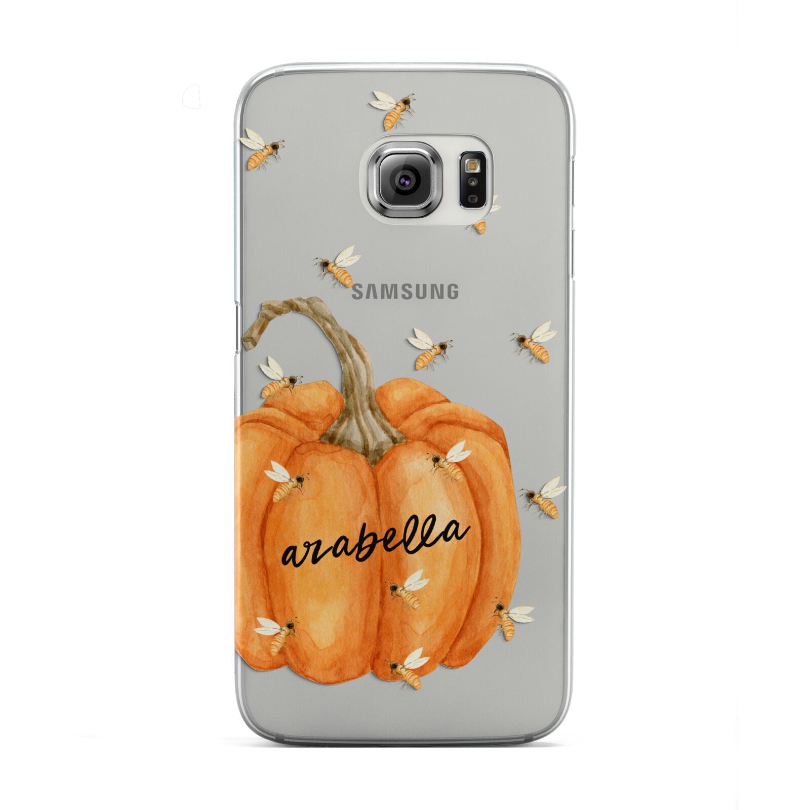 Personalised Pumpkin with Bees Samsung Galaxy S6 Edge Case