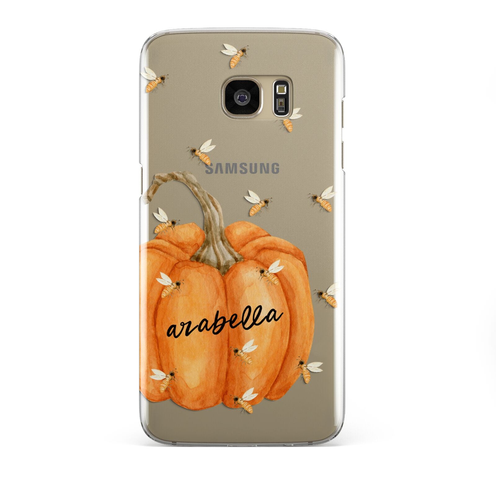 Personalised Pumpkin with Bees Samsung Galaxy S7 Edge Case