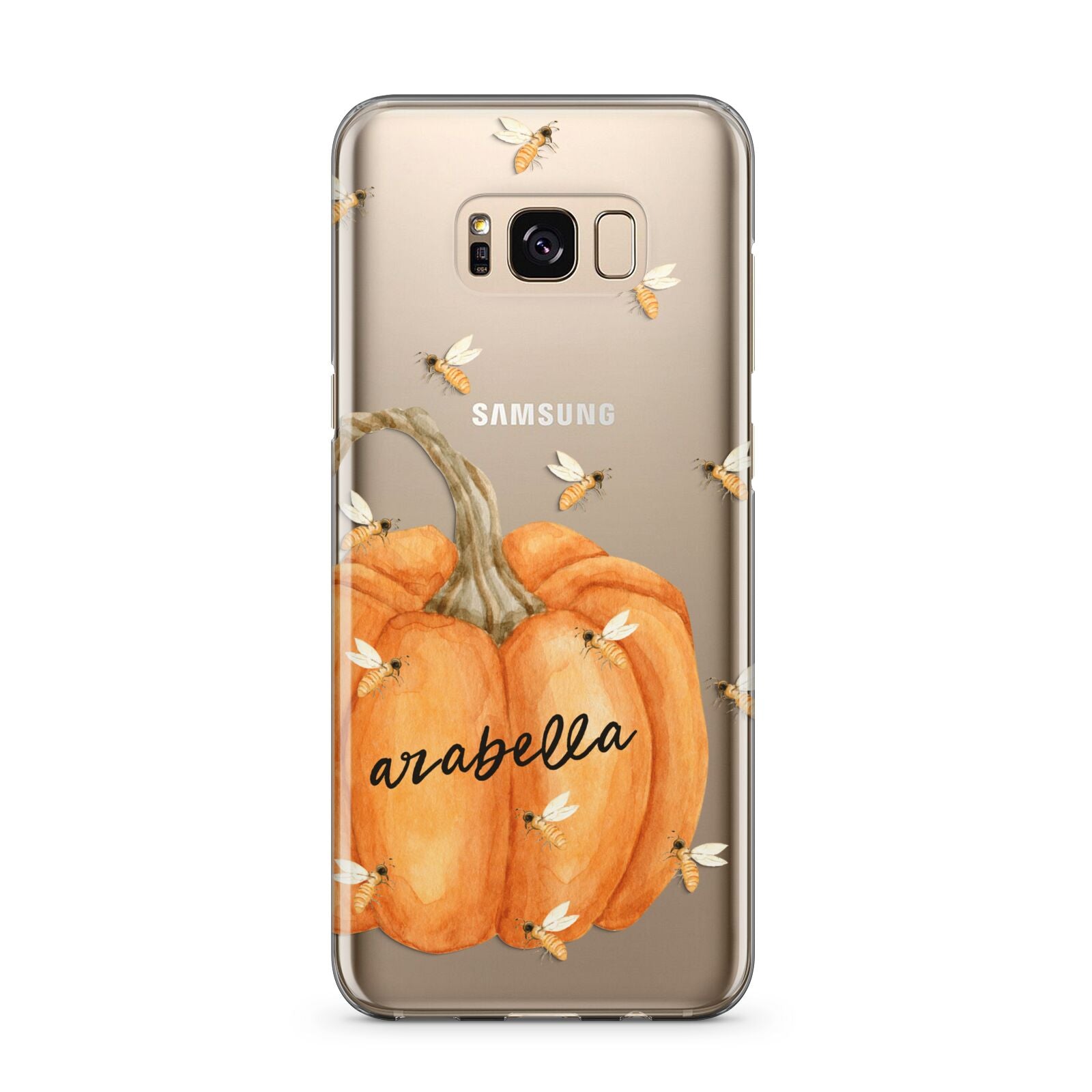 Personalised Pumpkin with Bees Samsung Galaxy S8 Plus Case