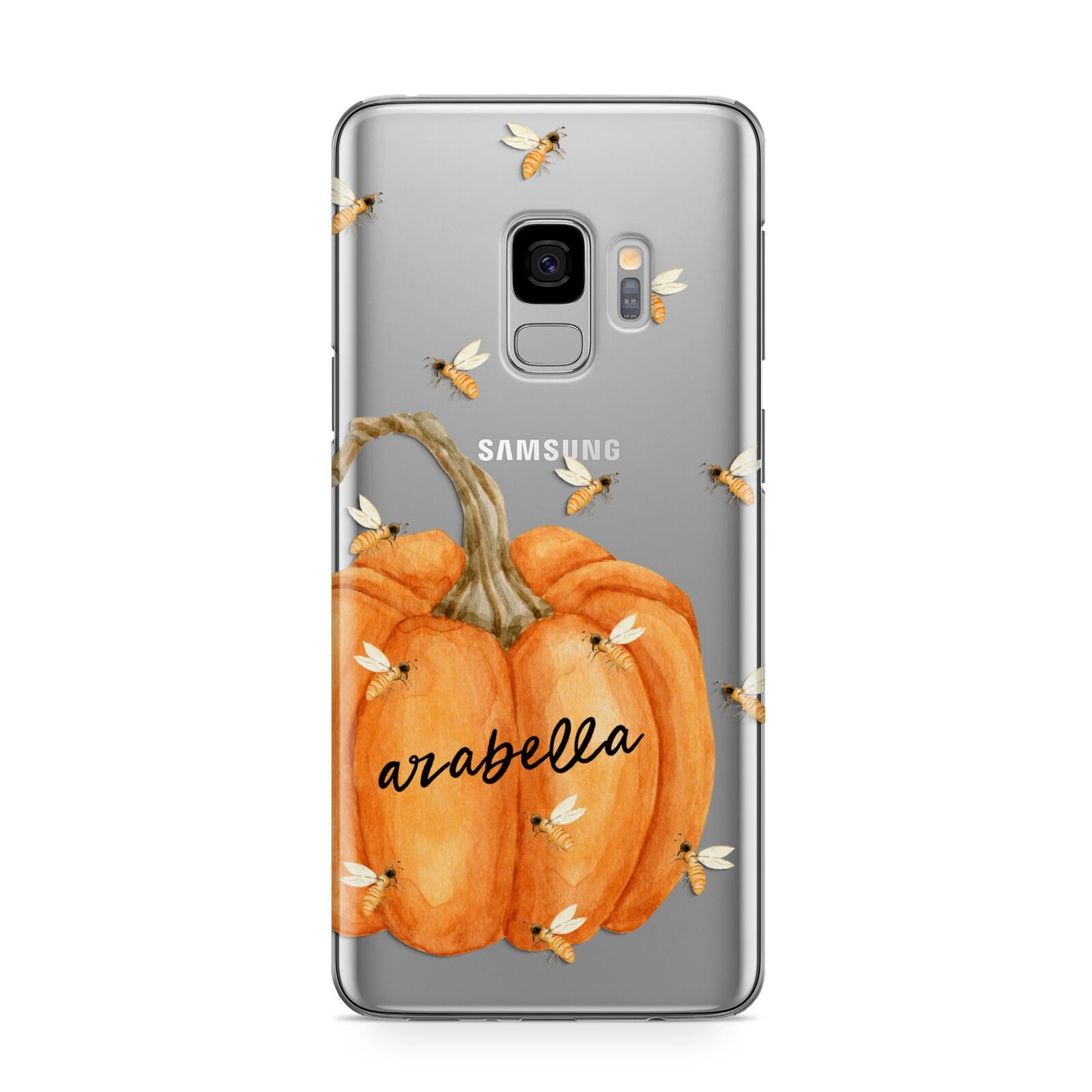 Personalised Pumpkin with Bees Samsung Galaxy S9 Case