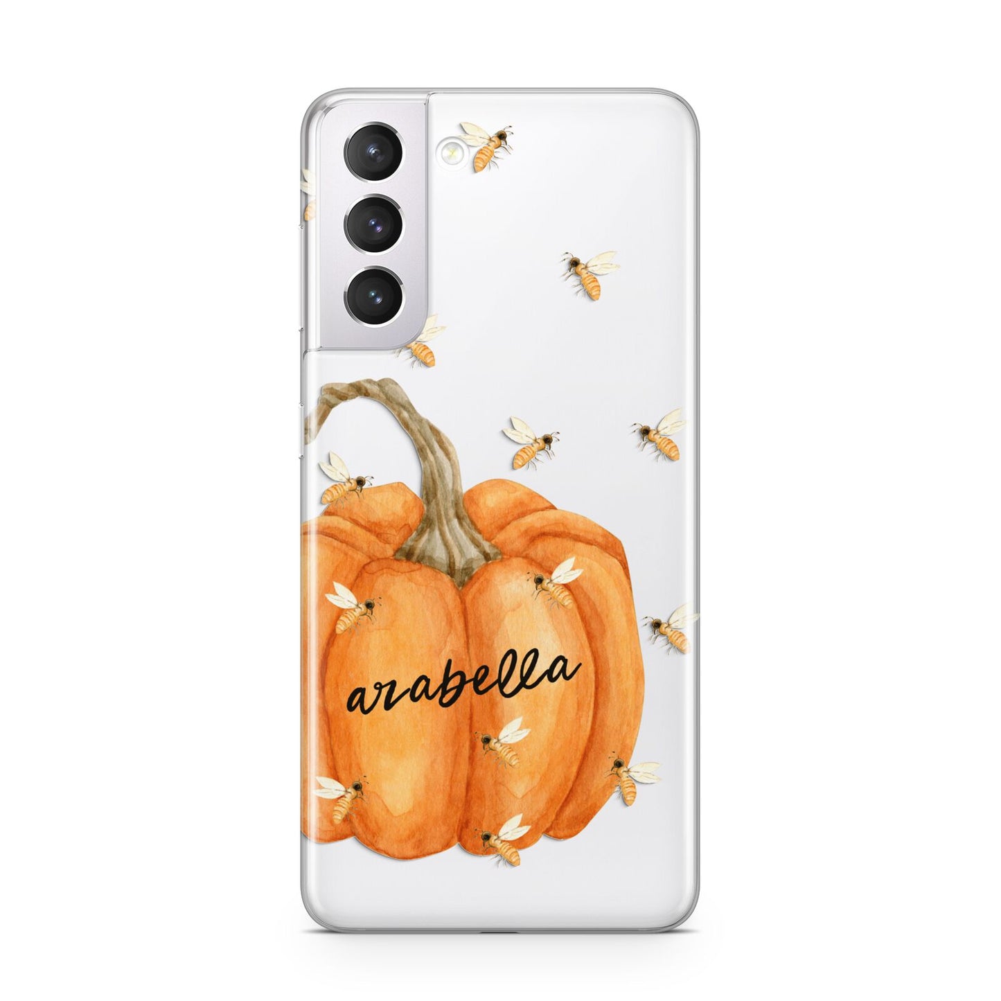 Personalised Pumpkin with Bees Samsung S21 Case