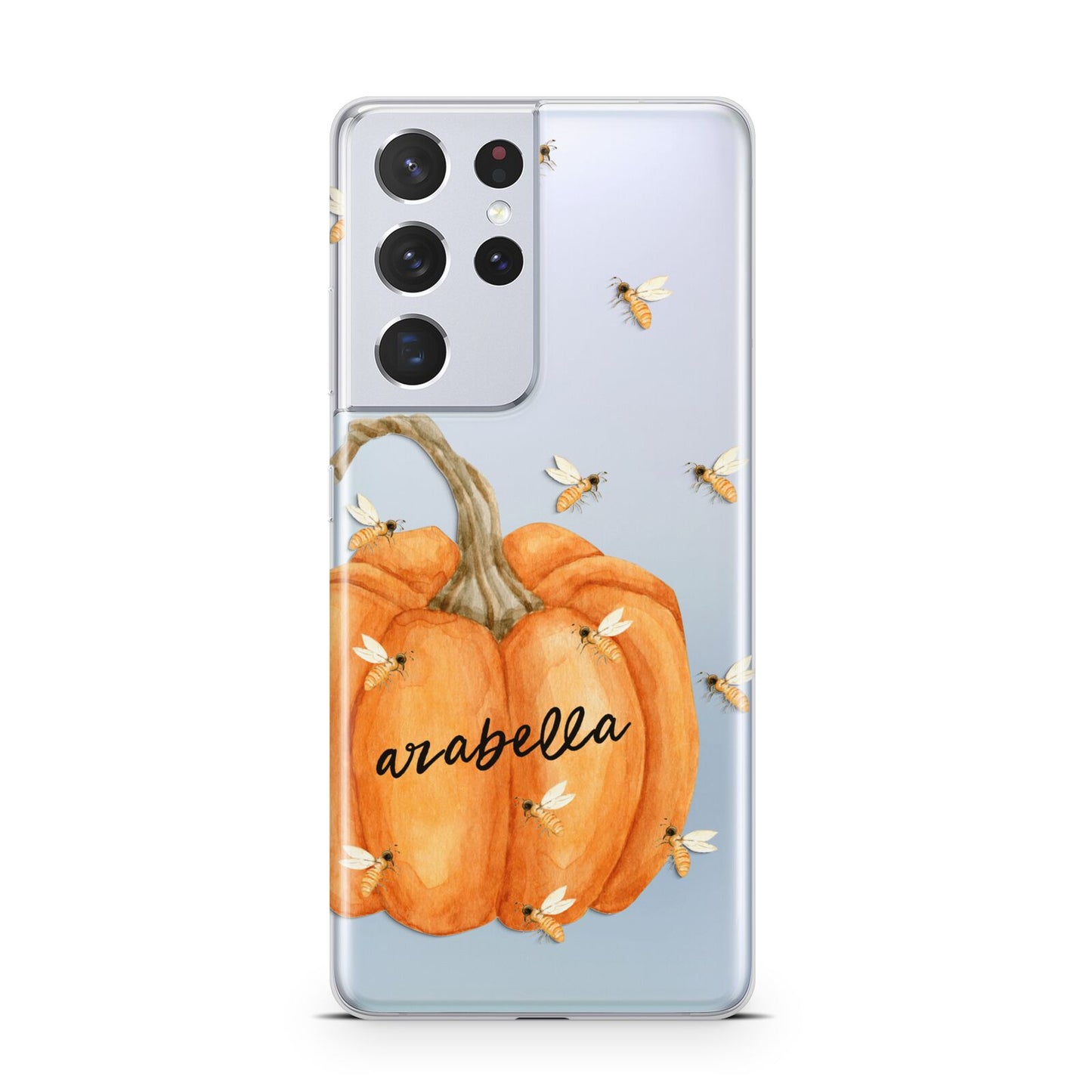 Personalised Pumpkin with Bees Samsung S21 Ultra Case