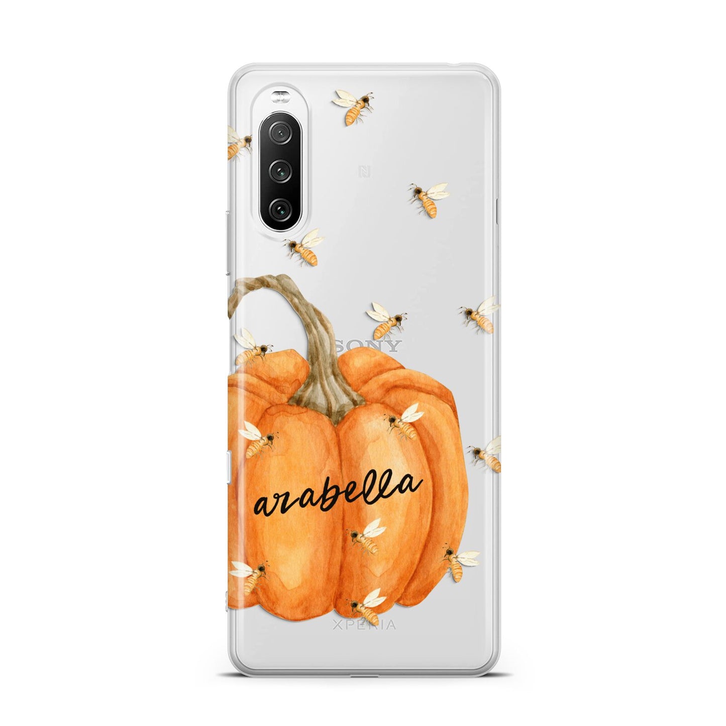 Personalised Pumpkin with Bees Sony Xperia 10 III Case