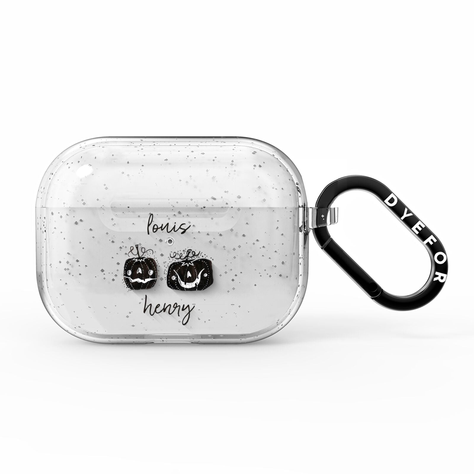 Personalised Pumpkins AirPods Pro Glitter Case