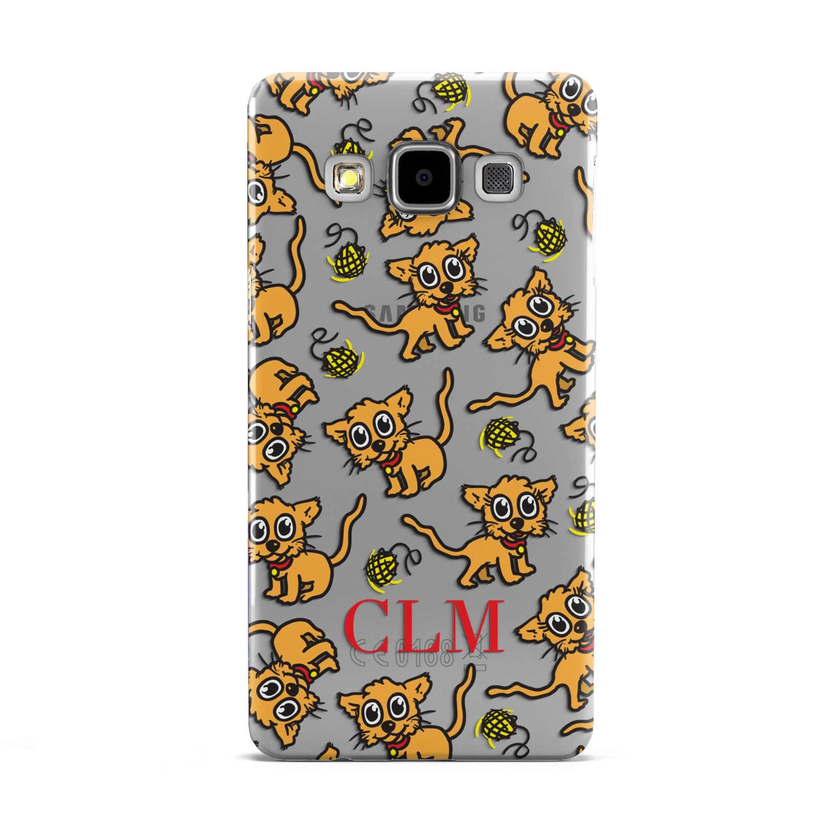 Personalised Puppy Initials Clear Samsung Galaxy A5 Case