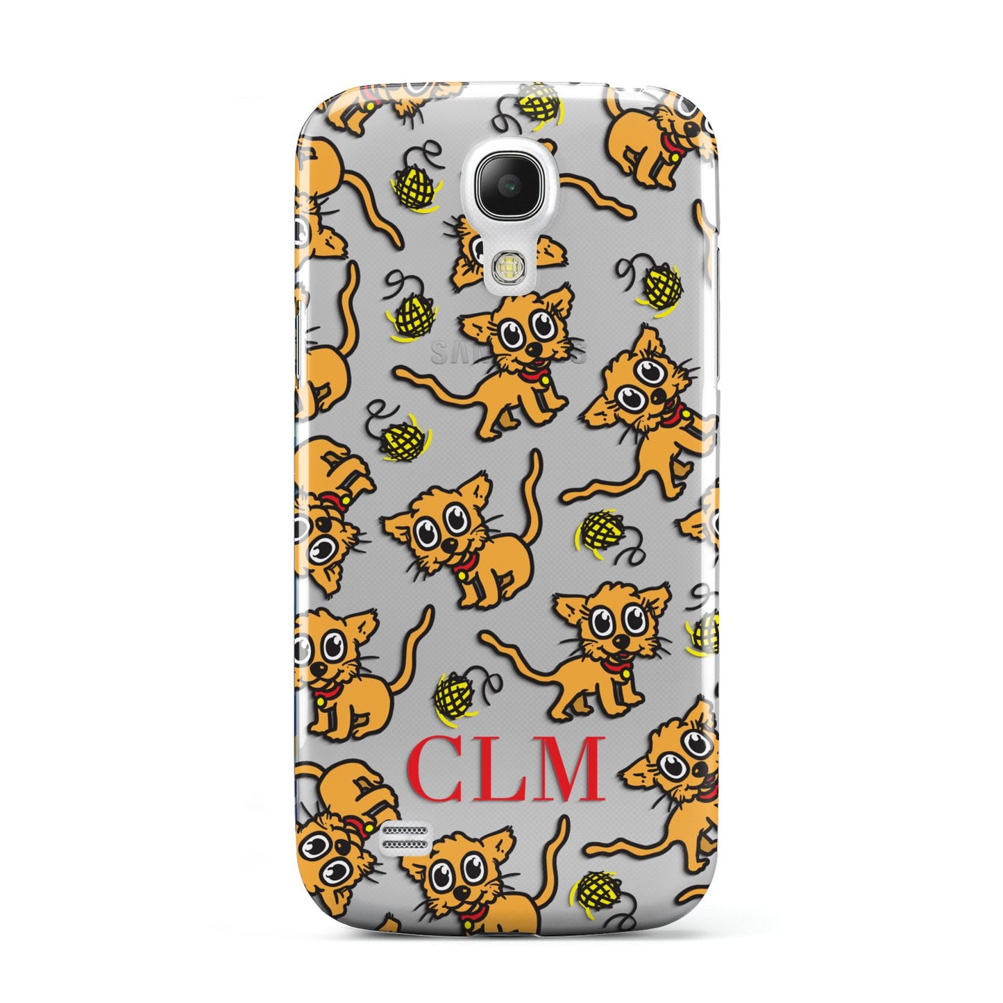 Personalised Puppy Initials Clear Samsung Galaxy S4 Mini Case