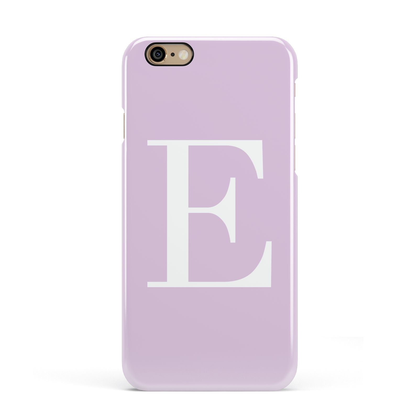 Personalised Purple Black Initial Apple iPhone 6 3D Snap Case