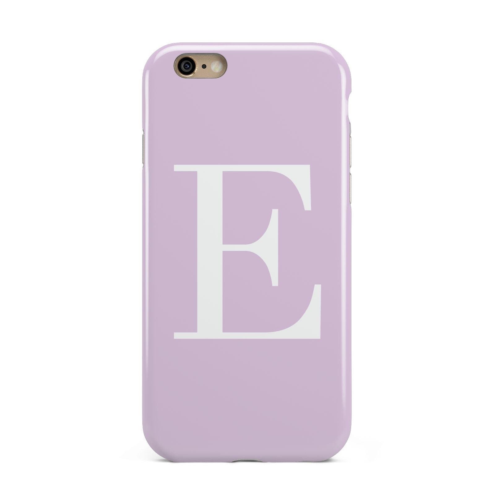 Personalised Purple Black Initial Apple iPhone 6 3D Tough Case