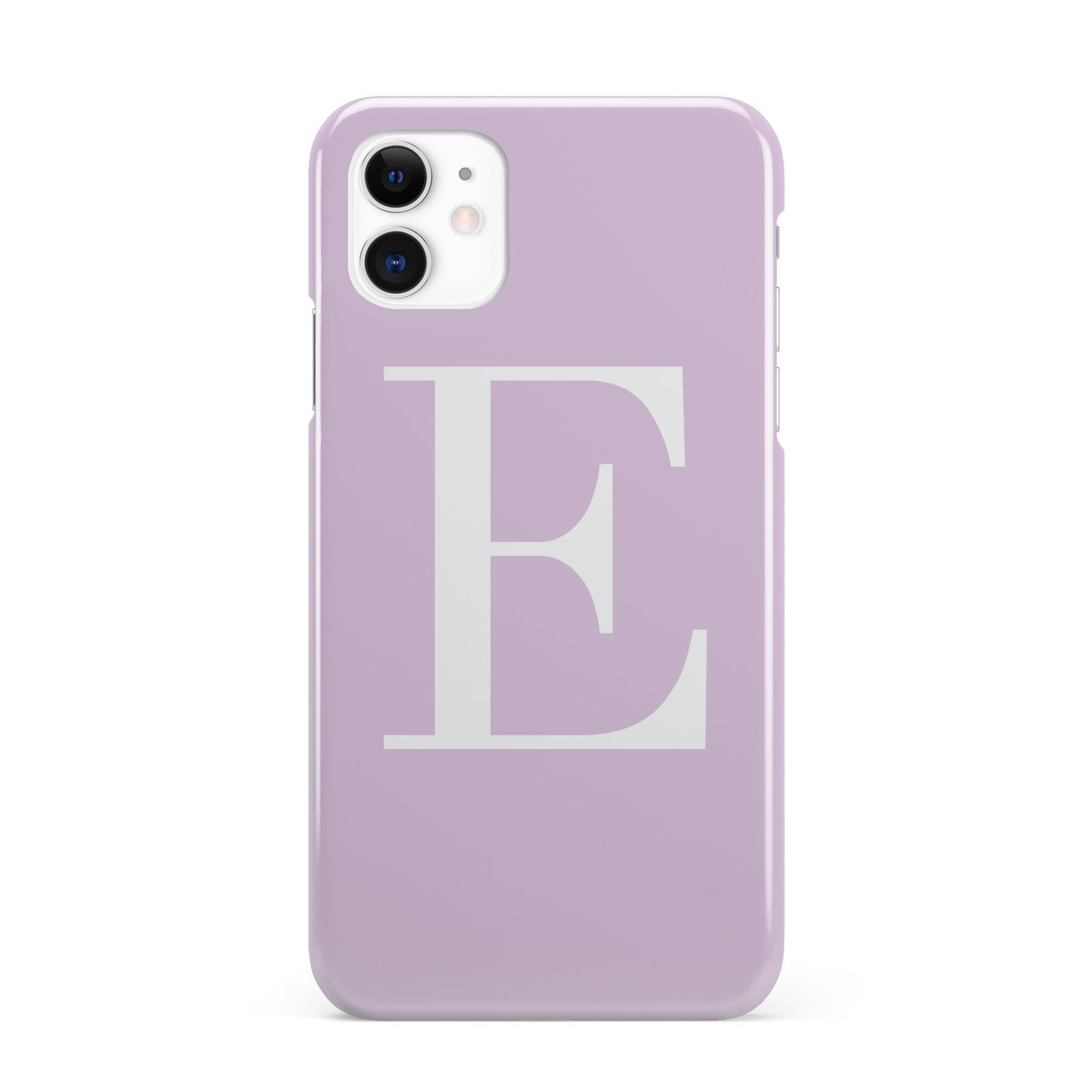 Personalised Purple Black Initial iPhone 11 3D Snap Case