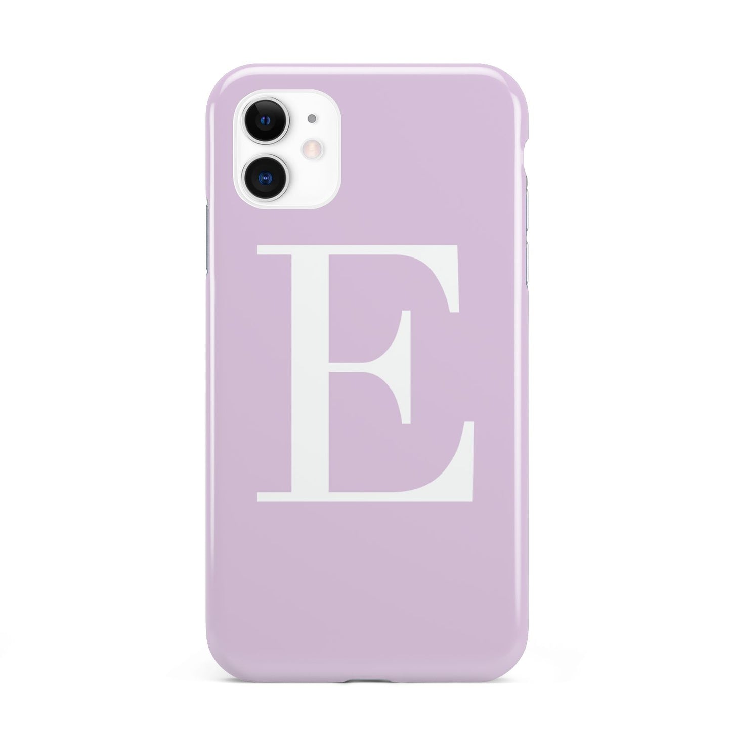 Personalised Purple Black Initial iPhone 11 3D Tough Case