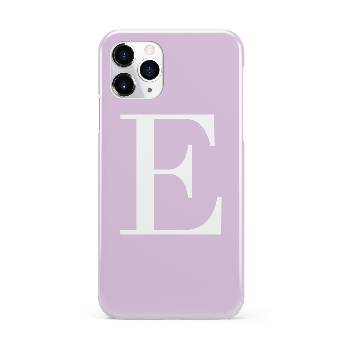 Personalised Purple Black Initial iPhone 11 Pro 3D Snap Case