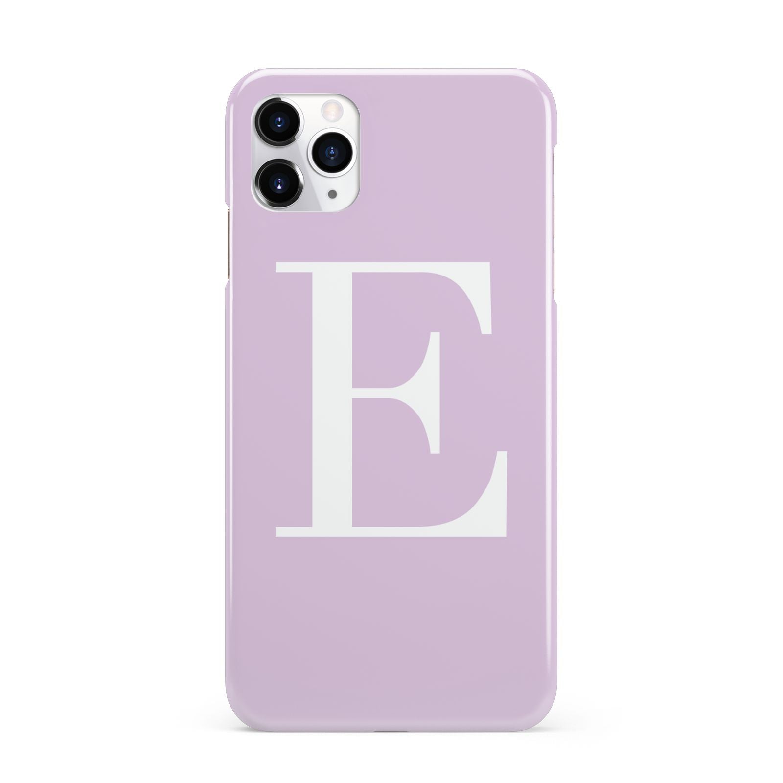 Personalised Purple Black Initial iPhone 11 Pro Max 3D Snap Case