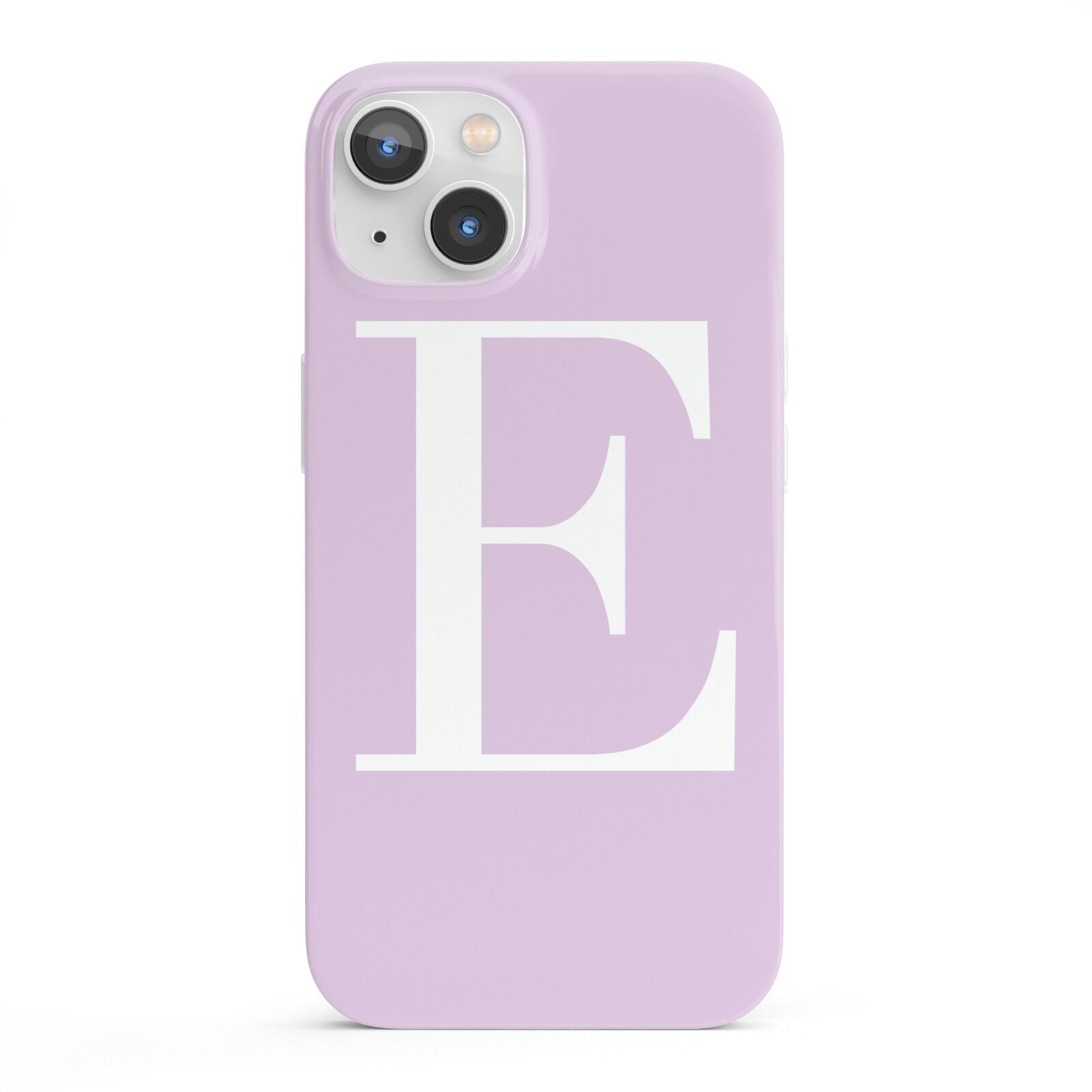 Personalised Purple Black Initial iPhone 13 Full Wrap 3D Snap Case