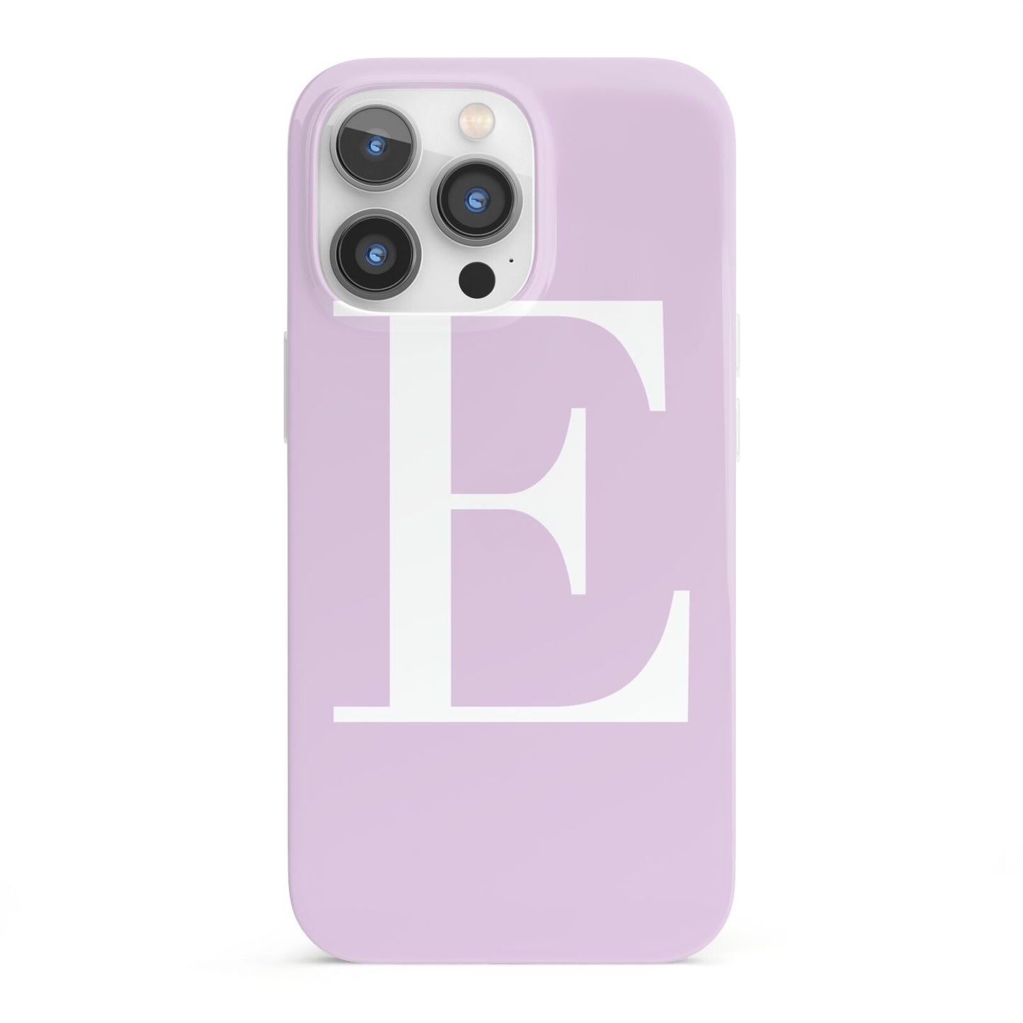 Personalised Purple Black Initial iPhone 13 Pro Full Wrap 3D Snap Case