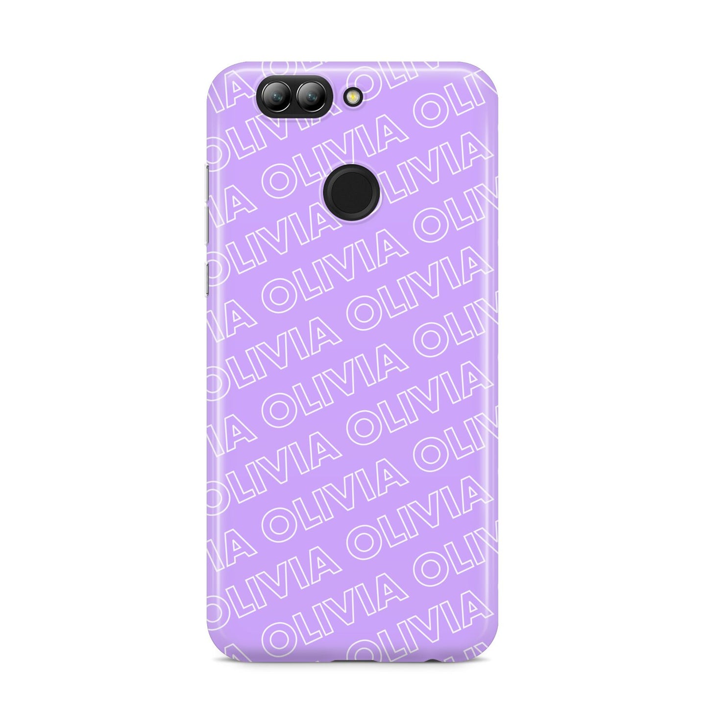 Personalised Purple Diagonal Name Huawei Nova 2s Phone Case