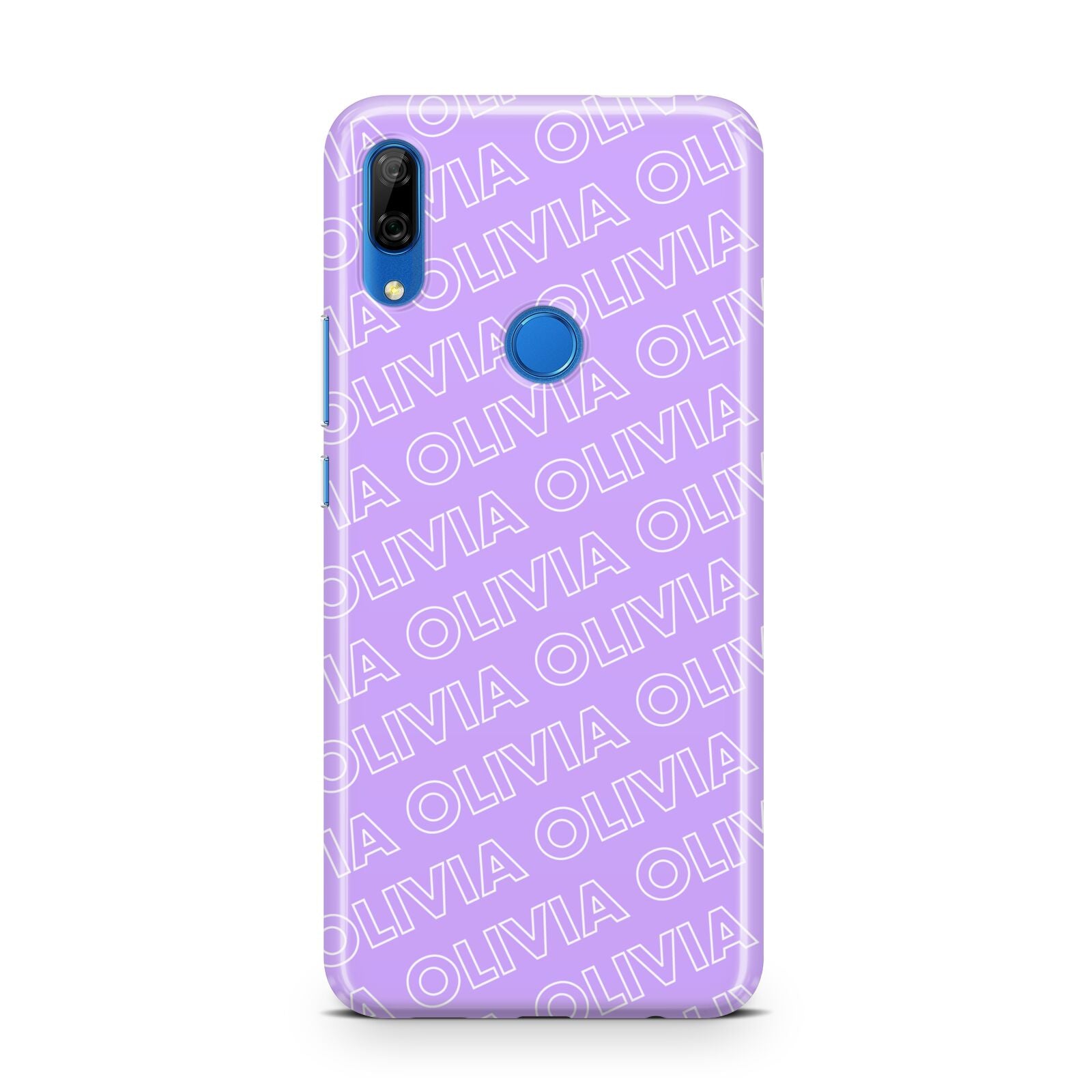 Personalised Purple Diagonal Name Huawei P Smart Z