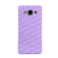 Personalised Purple Diagonal Name Samsung Galaxy A3 Case