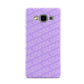 Personalised Purple Diagonal Name Samsung Galaxy A5 Case
