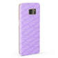 Personalised Purple Diagonal Name Samsung Galaxy Case Fourty Five Degrees