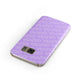 Personalised Purple Diagonal Name Samsung Galaxy Case Front Close Up