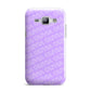 Personalised Purple Diagonal Name Samsung Galaxy J1 2015 Case