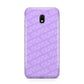 Personalised Purple Diagonal Name Samsung Galaxy J3 2017 Case