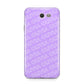 Personalised Purple Diagonal Name Samsung Galaxy J7 2017 Case