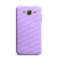 Personalised Purple Diagonal Name Samsung Galaxy J7 Case