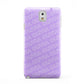 Personalised Purple Diagonal Name Samsung Galaxy Note 3 Case