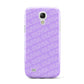 Personalised Purple Diagonal Name Samsung Galaxy S4 Mini Case