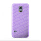 Personalised Purple Diagonal Name Samsung Galaxy S5 Mini Case