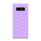 Personalised Purple Diagonal Name Samsung Galaxy S8 Case
