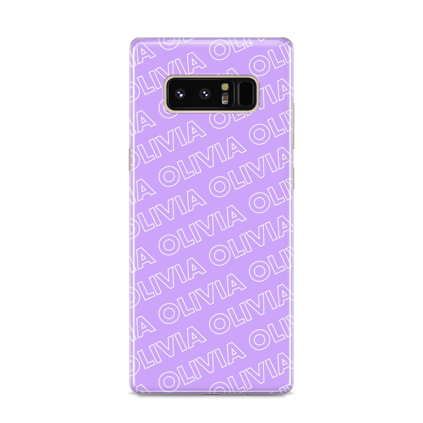 Personalised Purple Diagonal Name Samsung Galaxy S8 Case