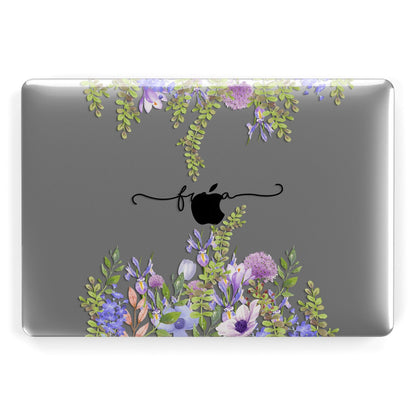 Personalised Purple Flowers Apple MacBook Case