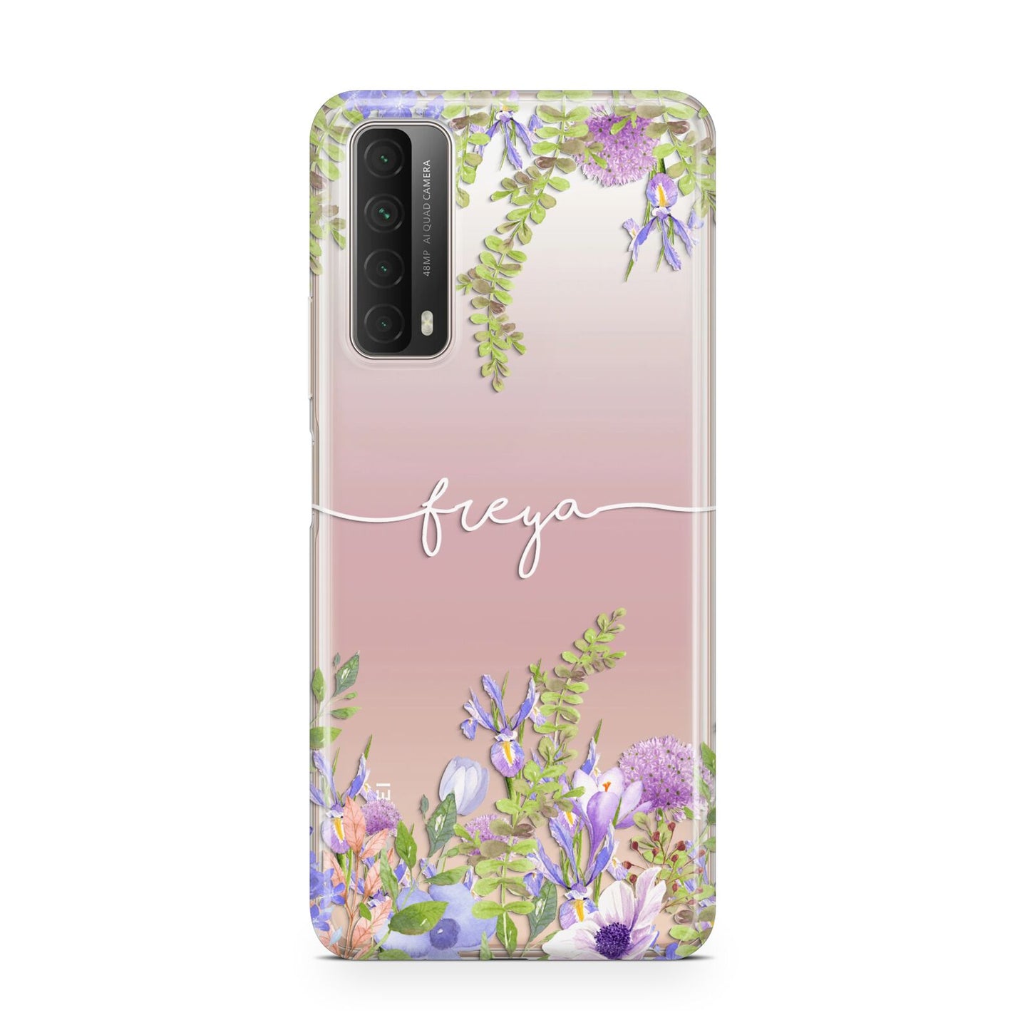 Personalised Purple Flowers Huawei P Smart 2021