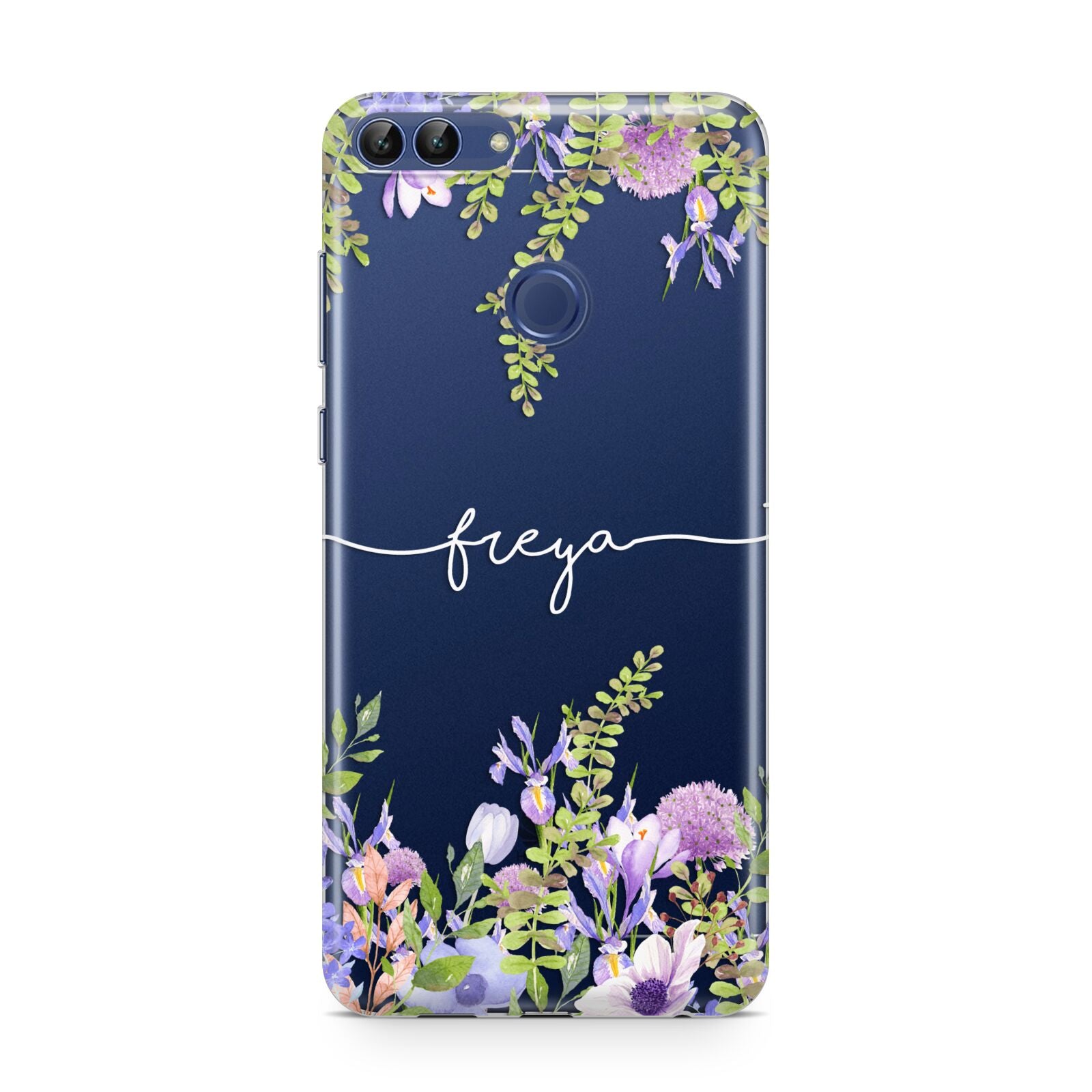 Personalised Purple Flowers Huawei P Smart Case