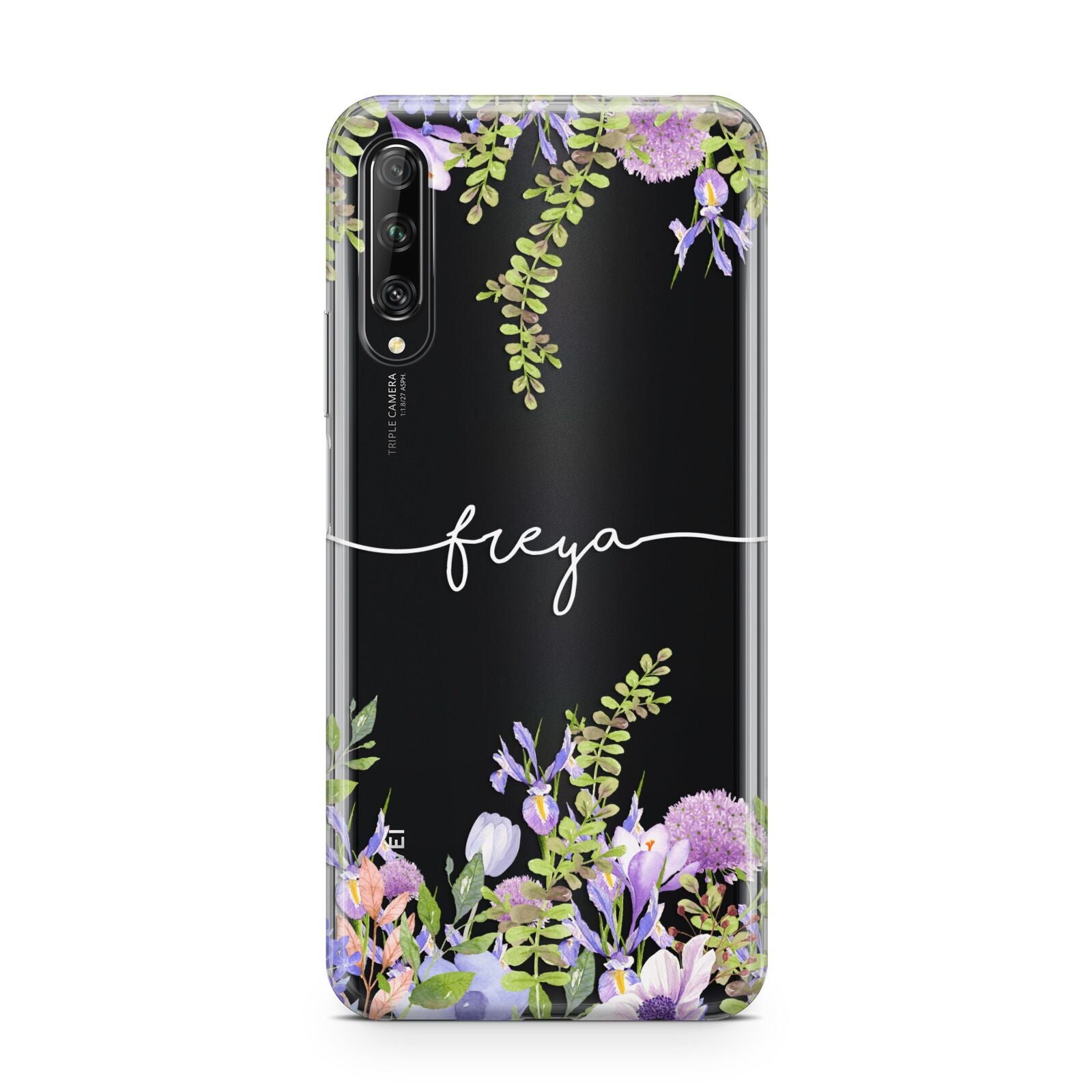 Personalised Purple Flowers Huawei P Smart Pro 2019