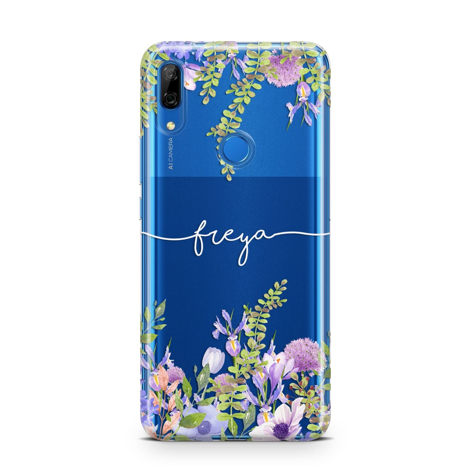 Personalised Purple Flowers Huawei P Smart Z