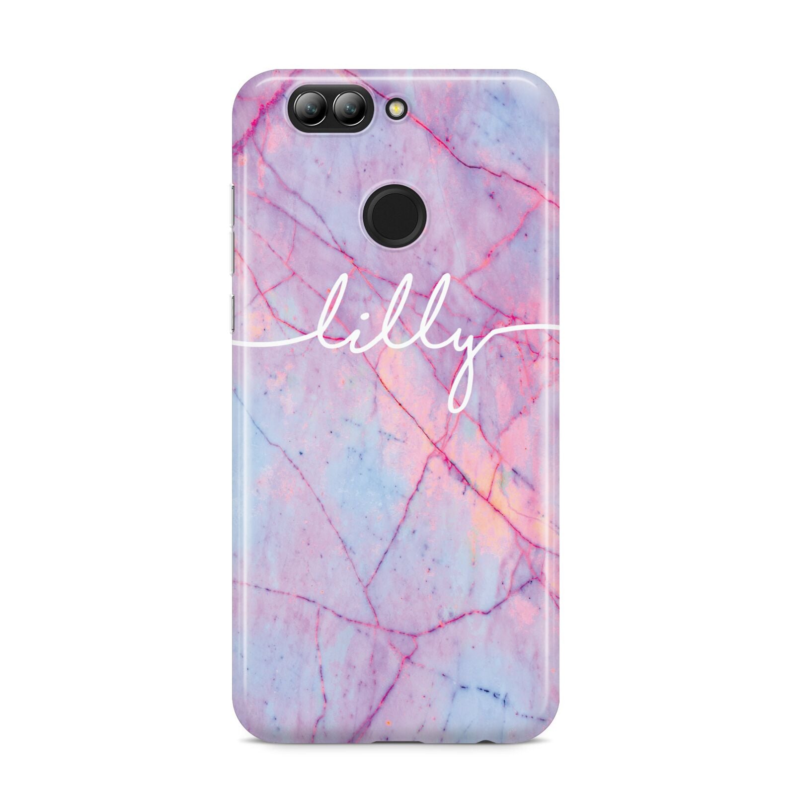 Personalised Purple Marble Name Huawei Nova 2s Phone Case