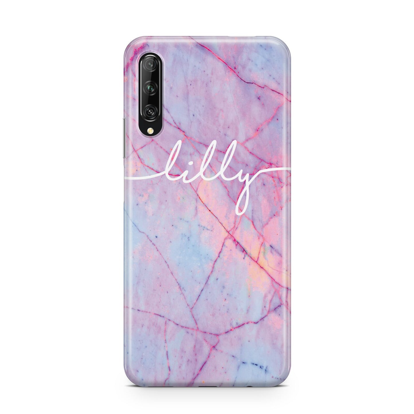 Personalised Purple Marble Name Huawei P Smart Pro 2019