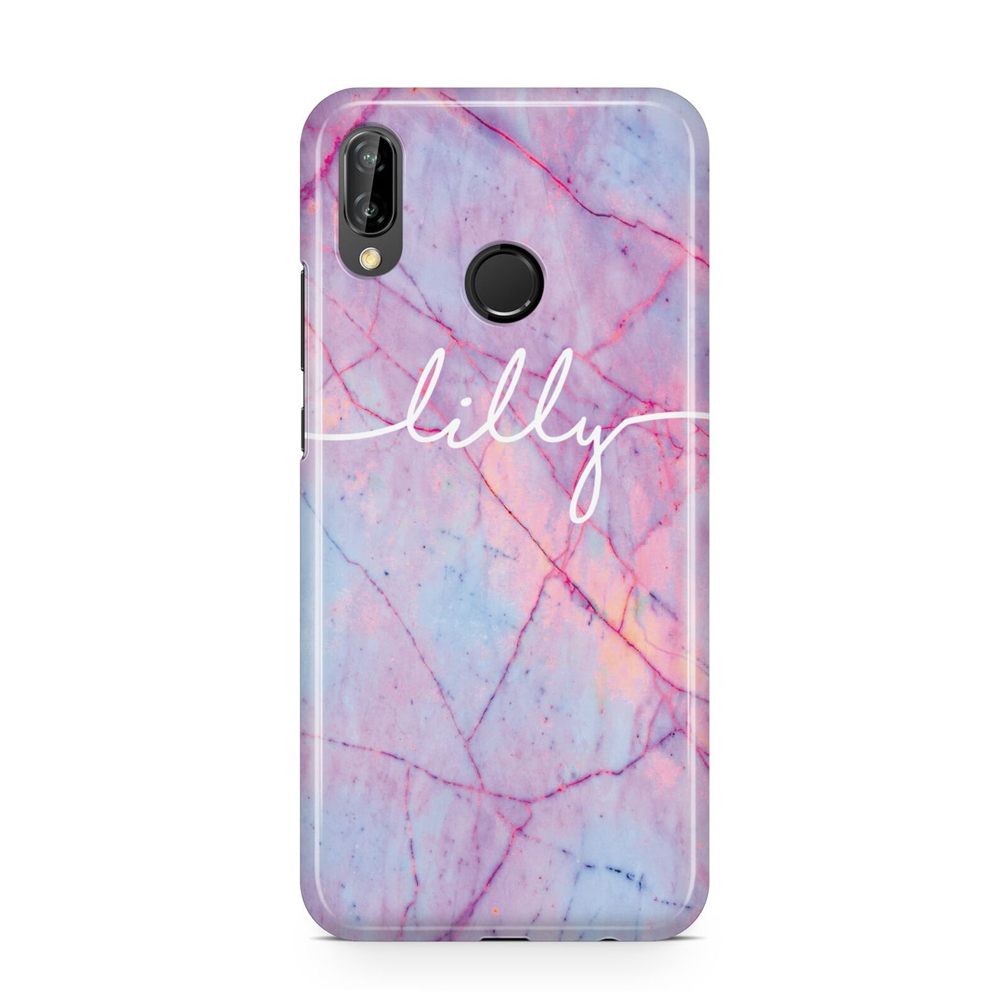 Personalised Purple Marble Name Huawei P20 Lite Phone Case