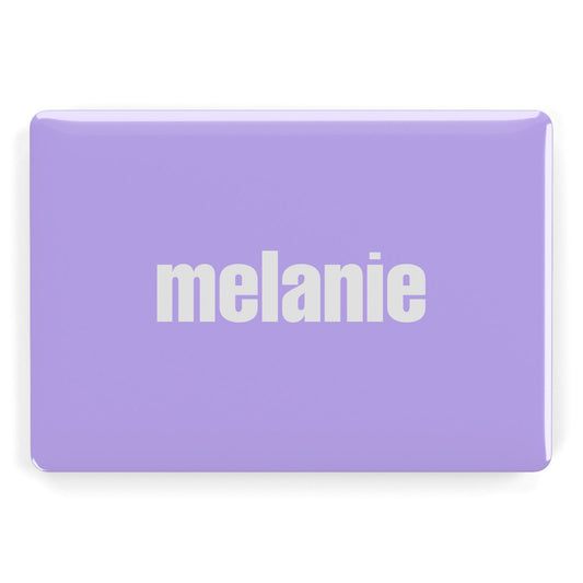 Personalised Purple Name Apple MacBook Case