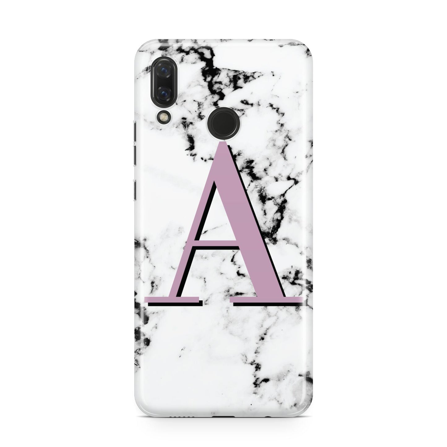 Personalised Purple Single Initial Marble Huawei Nova 3 Phone Case